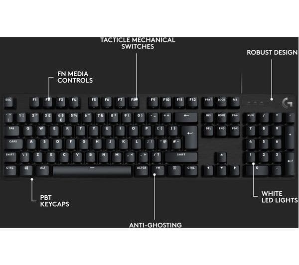 Logitech G413 SE Gaming Keyboard Black - Image 7