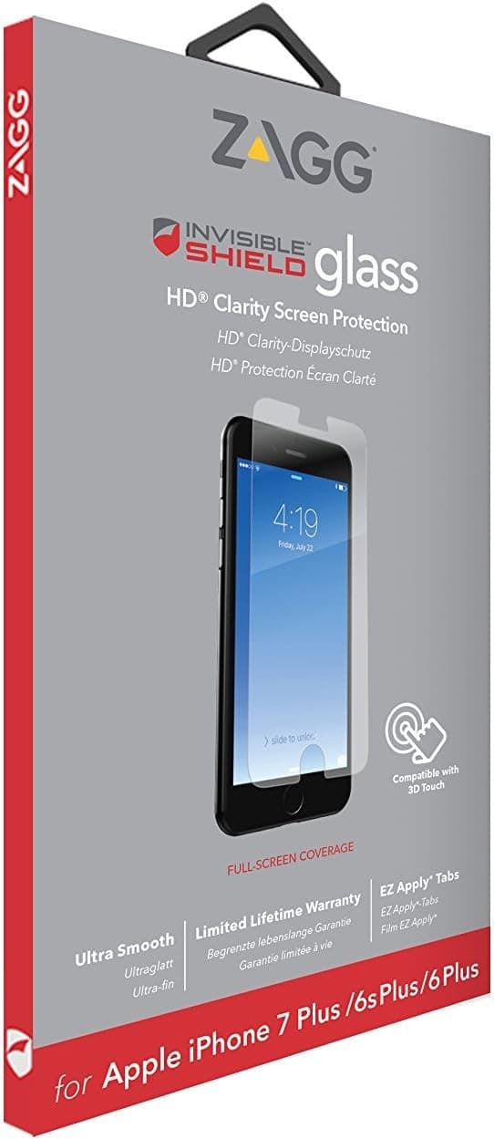 ZAGG InvisibleShield Glass HD – Tempered Screen Protector for iPhone 7/8 Plus - Image 1