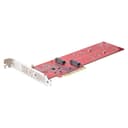 StarTech.com Dual M.2 PCIe SSD Adapter Card, PCIe x8 / x16 to Dual NVMe or AHCI M.2 SSDs, PCI Express 4.0, 7.8GBps/Drive, Bifurcation Required - Windows/Linux Compatible thumbnail 1