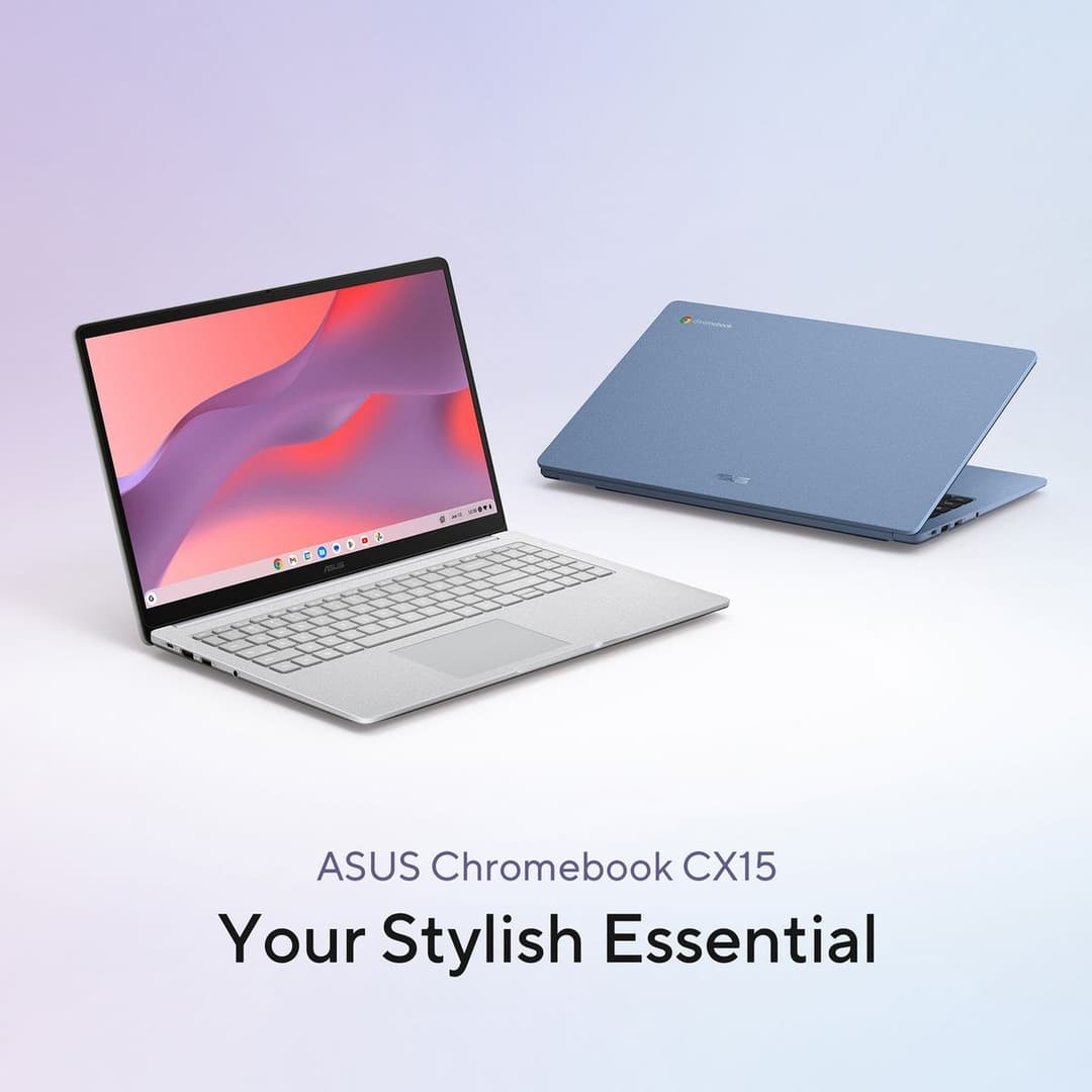 ASUS CX15 CX1505CKA 15.6-inch Chromebook Intel Celeron N4500 4GB 128GB - Grey - Image 10