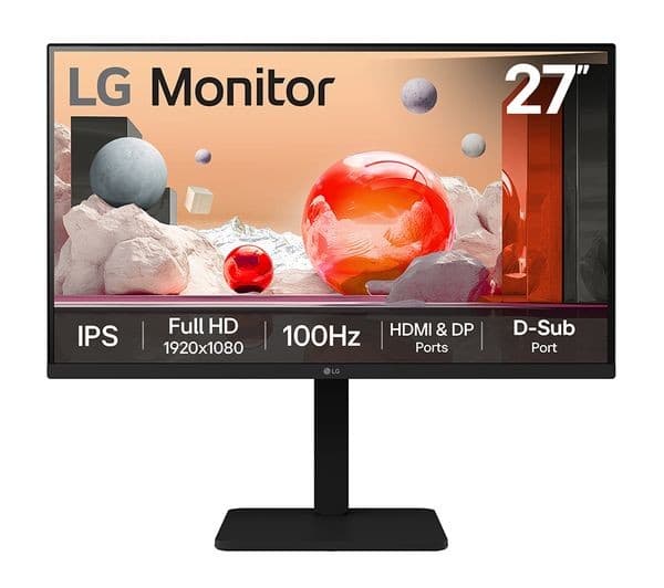 LG 27BA450-B Full HD 27" IPS LED Monitor 100Hz - Black - Image 1