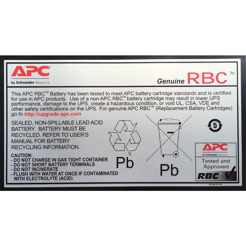 APC Battery Replacement Cartridge APCRBC140 (Original) (RBC44 successor) - Image 2
