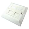 Scan Single Gang Dual Port Cat 6-Frontplatten
