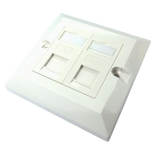 Scan Single Gang Dual Port Cat 6-Frontplatten - Image 2