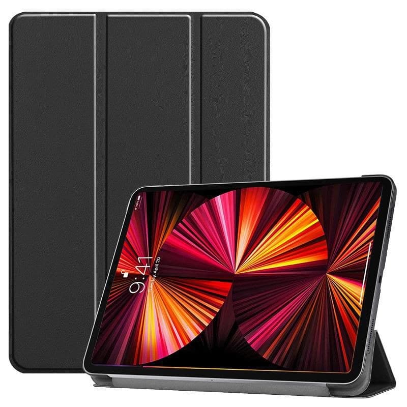 CoreParts TABX-IPPRO11-COVER1 Tri-fold Hard Shell Cover for iPad Pro 11" (1st/2nd/3rd Gen, 2018-2021), Auto Wake/Sleep, Black