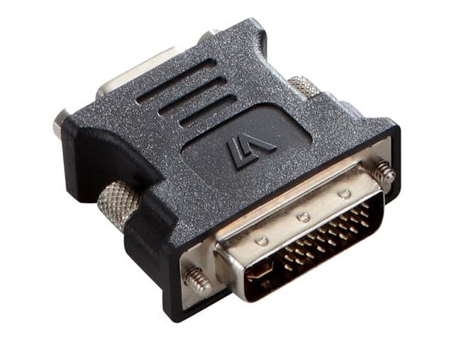 V7 DVI-I to VGA Adapter Black - Image 1