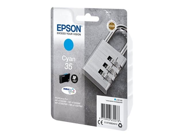Epson 35 - cyan - original - ink cartridge - Image 1