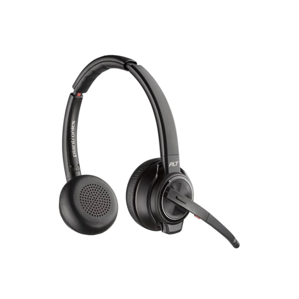 Poly Savi 8220 UC Stereo Wireless Binaural Headset - Black - Image 2