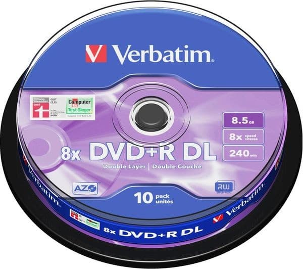 VERBATIM Azo DVD+R DL 8x 8.5GB Pack of 10 - Image 2