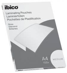 Ibico Basics A4 Gloss Laminating Pouches Medium - Pack of 100
