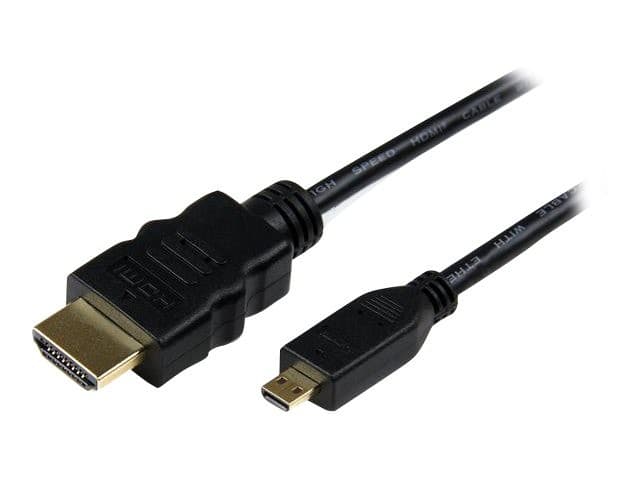 StarTech HDADMM2M HDMI to Micro HDMI Cable with Ethernet 4K 30Hz 2m Black - Image 2