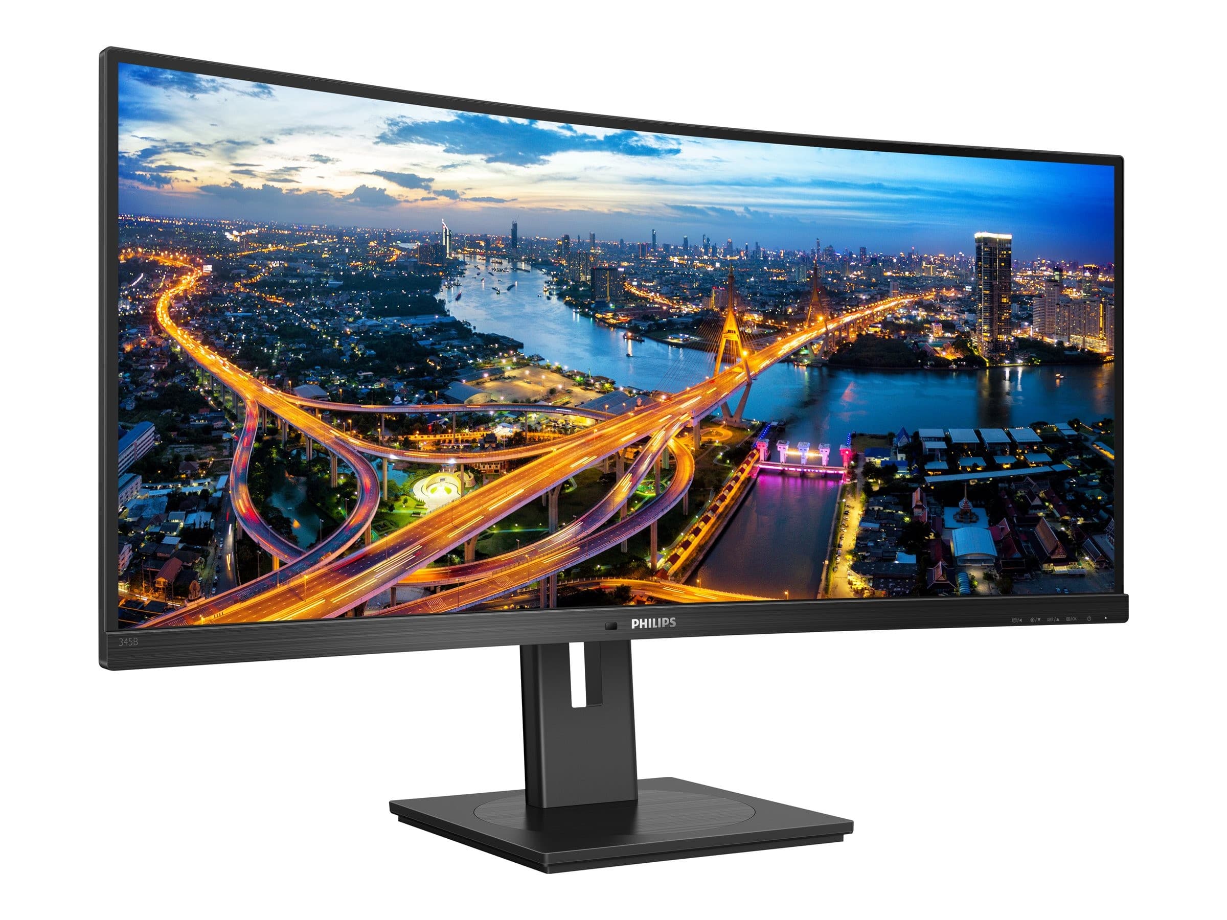 Philips 345B1C 34" Curved WQHD LED Monitor Black
