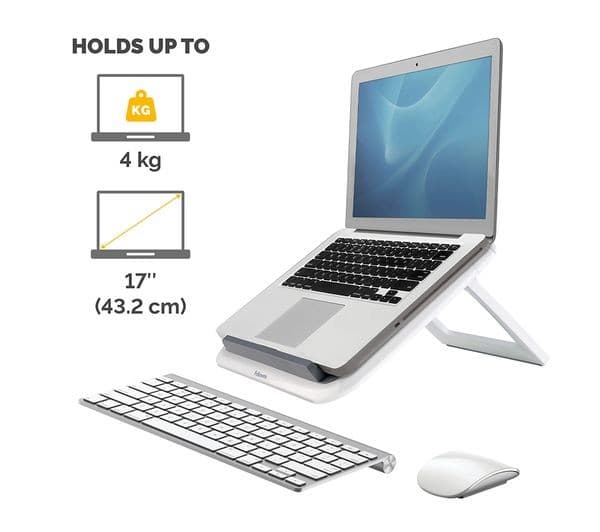 FELLOWES I-Spire Series Quick Lift Laptop Stand - White - Image 3