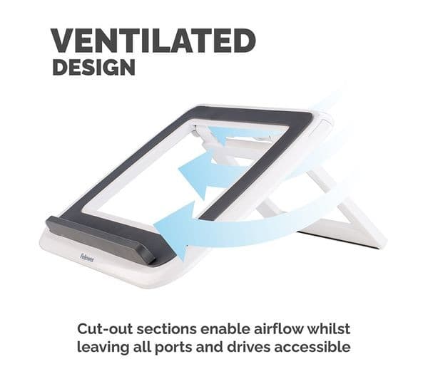 FELLOWES I-Spire Series Quick Lift Laptop Stand - White - Image 6