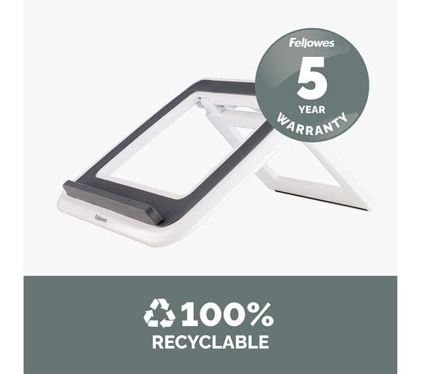 FELLOWES I-Spire Series Quick Lift Laptop Stand - White - Image 8