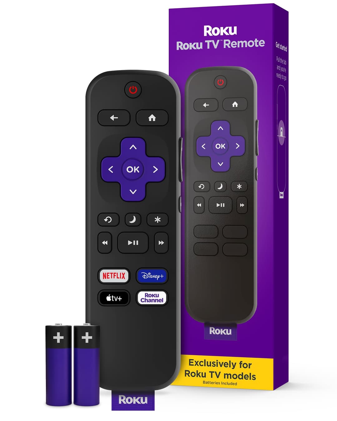 Roku TV Remote Control RCC1R - Black - Image 1