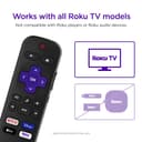 Roku TV Remote Control RCC1R - Black thumbnail 2
