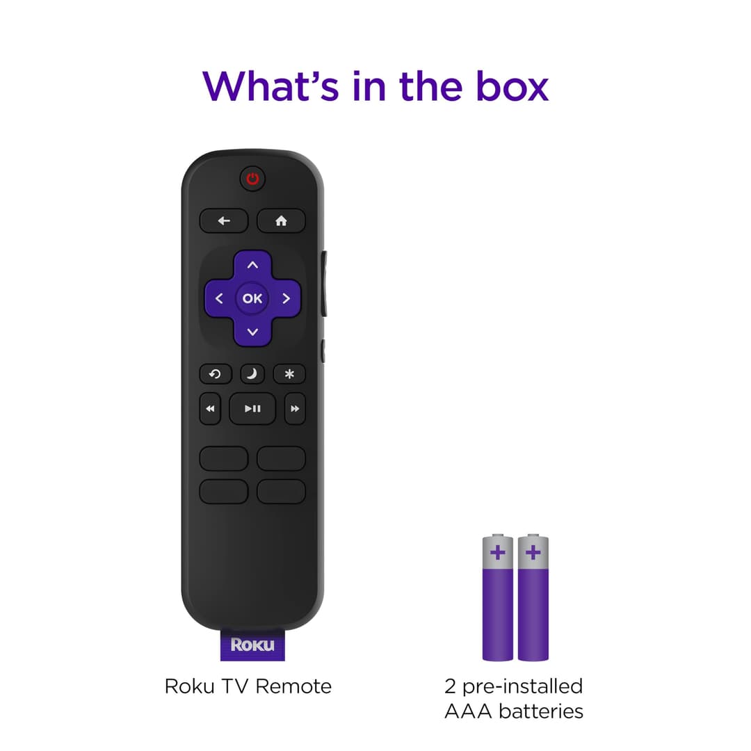 Roku TV Remote Control RCC1R - Black - Image 6