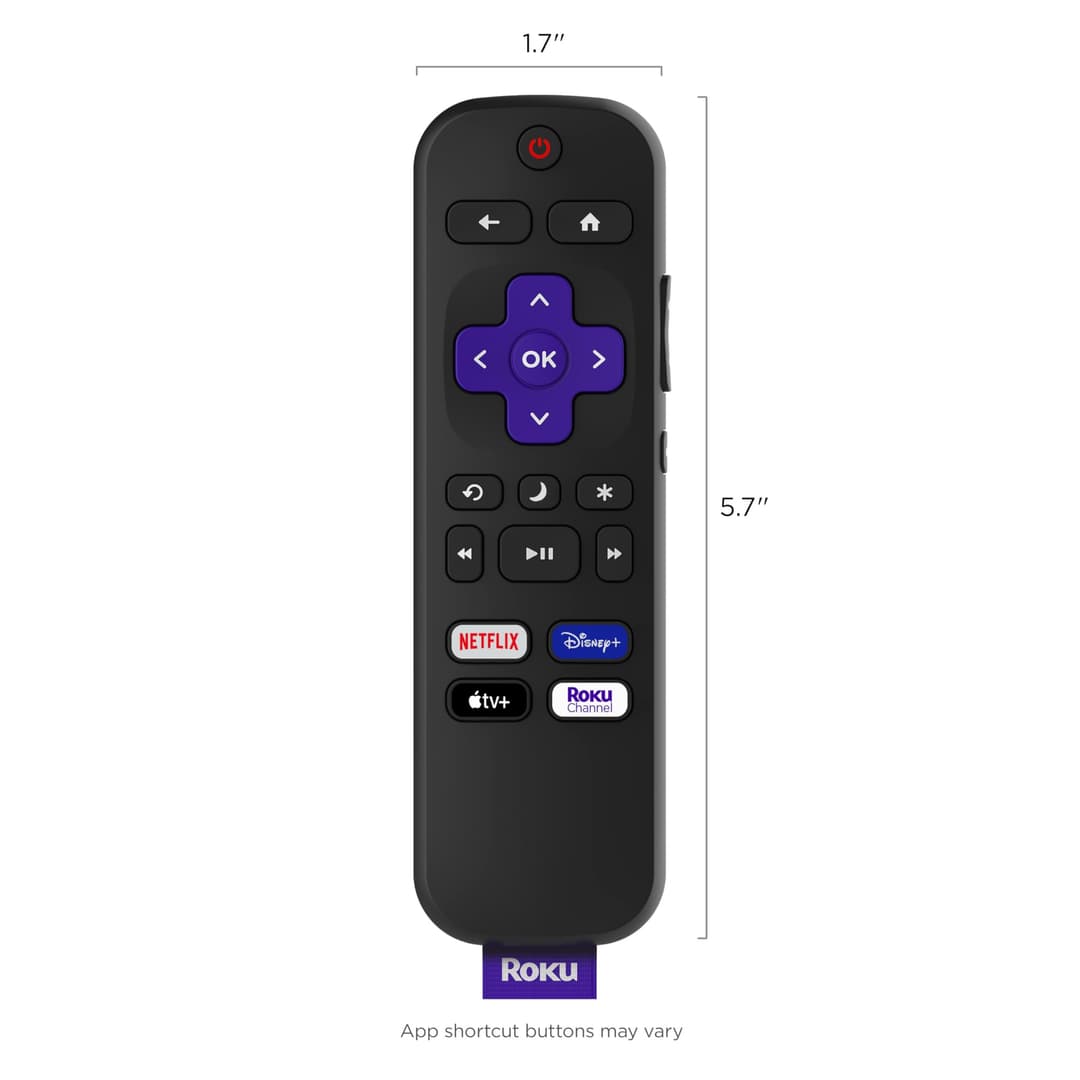 Roku TV Remote Control RCC1R - Black - Image 8