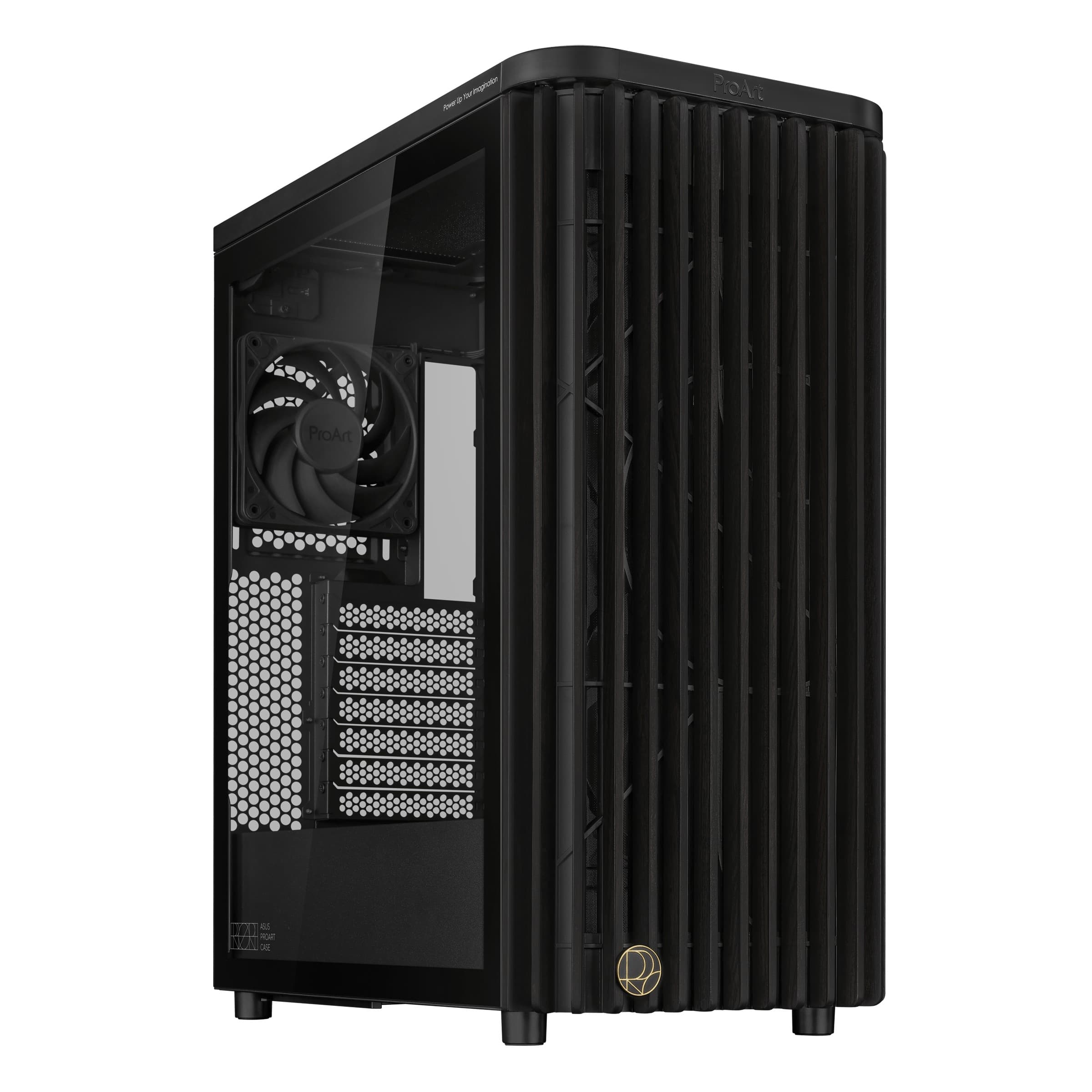 ASUS ProArt PA401 Wood Edition Tempered Glass Mid Tower PC Case - Black