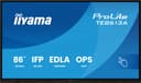 iiyama TE8613A-B2AG Signage Display Kiosk design 2.17 m (85.6") Wi-Fi 500 cd/m² 4K Ultra HD Black Touchscreen Built-in processor Android 24/7 thumbnail 4