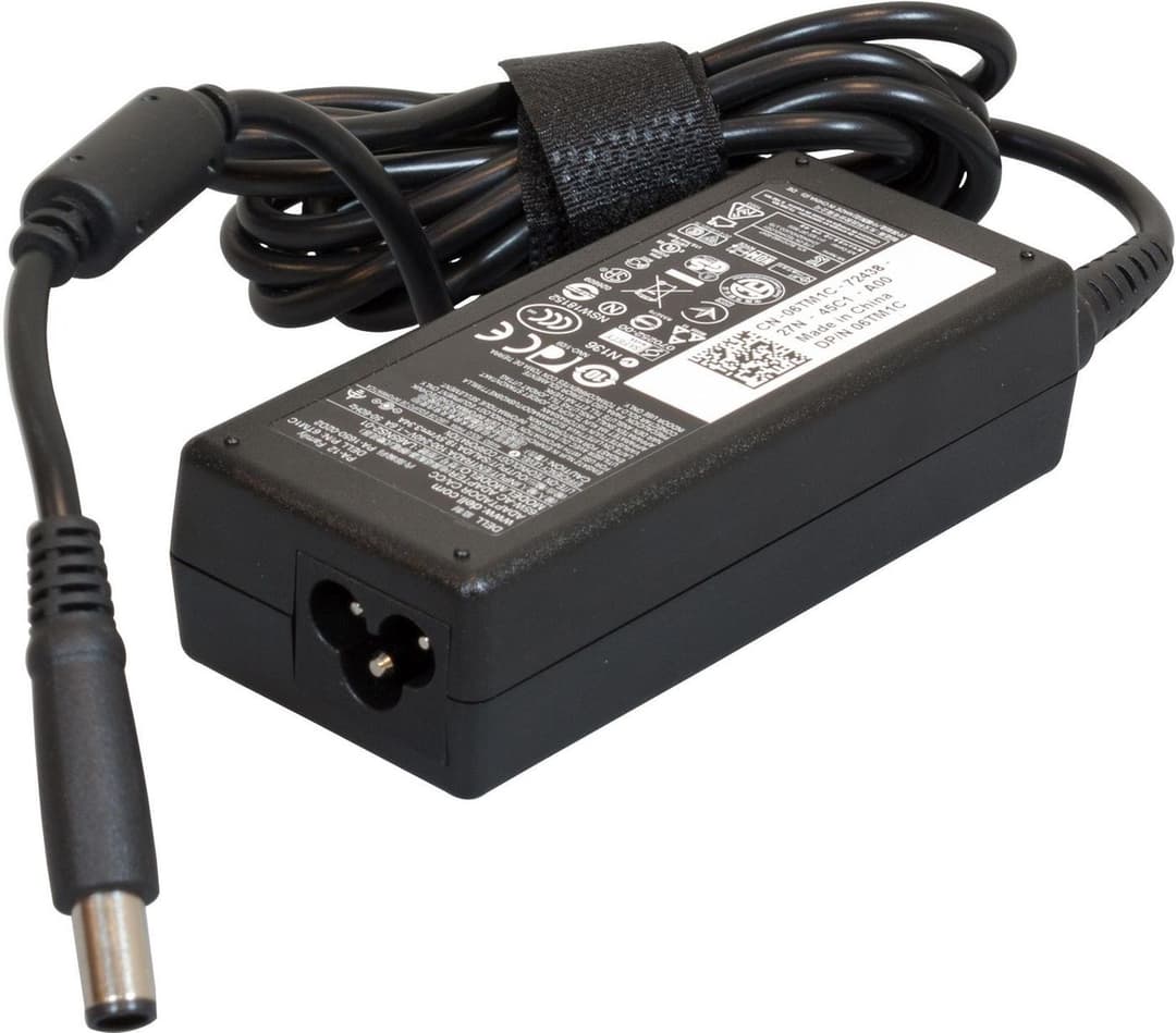Dell AC Adapter, 65W, 19.5V, 3 Pin, 7.4mm Barrel Connector, 6TM1C - Image 1