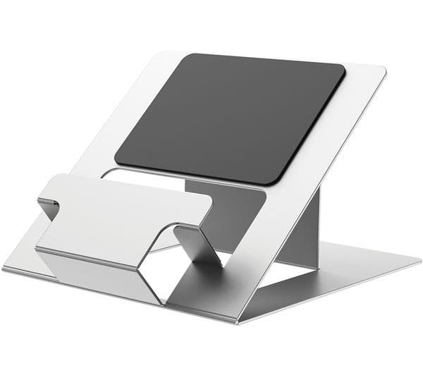 FELLOWES Hylyft Laptop Stand 5010501 - 6 Height Adjustments, Max Laptop Size 18 inch, Max Weight 4kg - Silver - Image 1