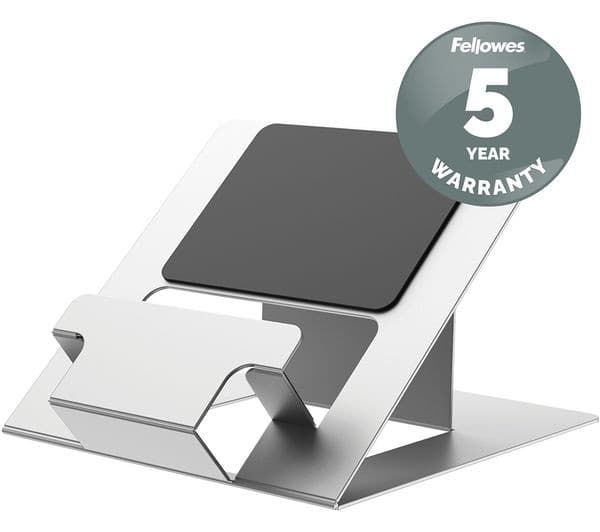FELLOWES Hylyft Laptop Stand 5010501 - 6 Height Adjustments, Max Laptop Size 18 inch, Max Weight 4kg - Silver - Image 8