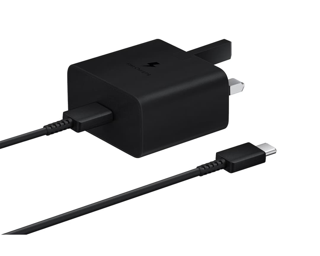 Samsung EP-T1510 15W USB-C Fast Charging Power Adapter with 1m USB-C to USB-C Cable - Black - Image 2