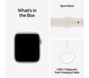 APPLE Watch SE 3, 44 mm Starlight Aluminium Case with Starlight Sport Band, M/L thumbnail 9
