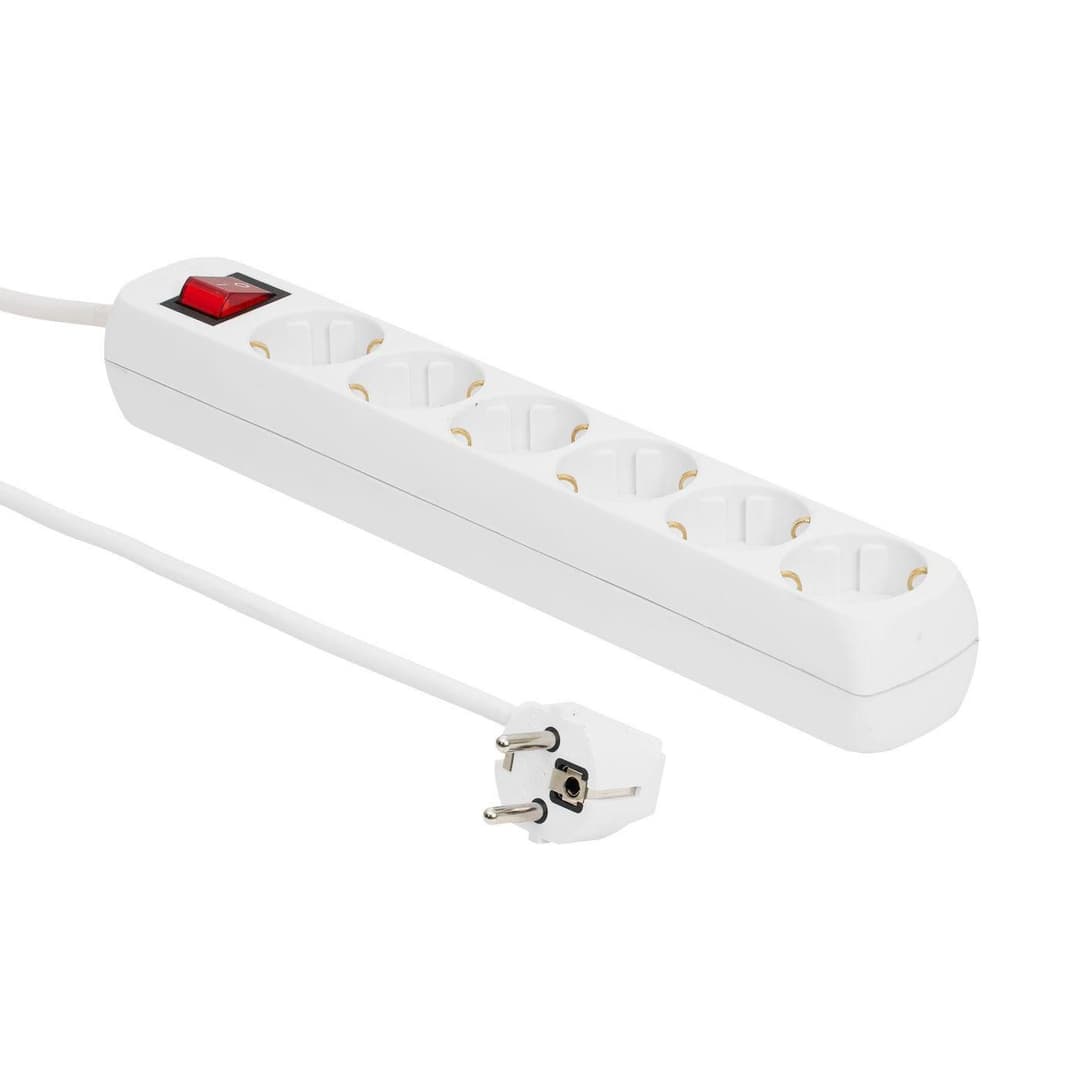 6-way Schuko Power Strip 5M - Image 1