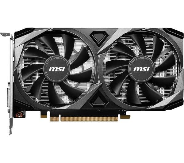 MSI GeForce RTX 3050 8GB VENTUS 2X XS OC Graphics Card - Black - Image 1