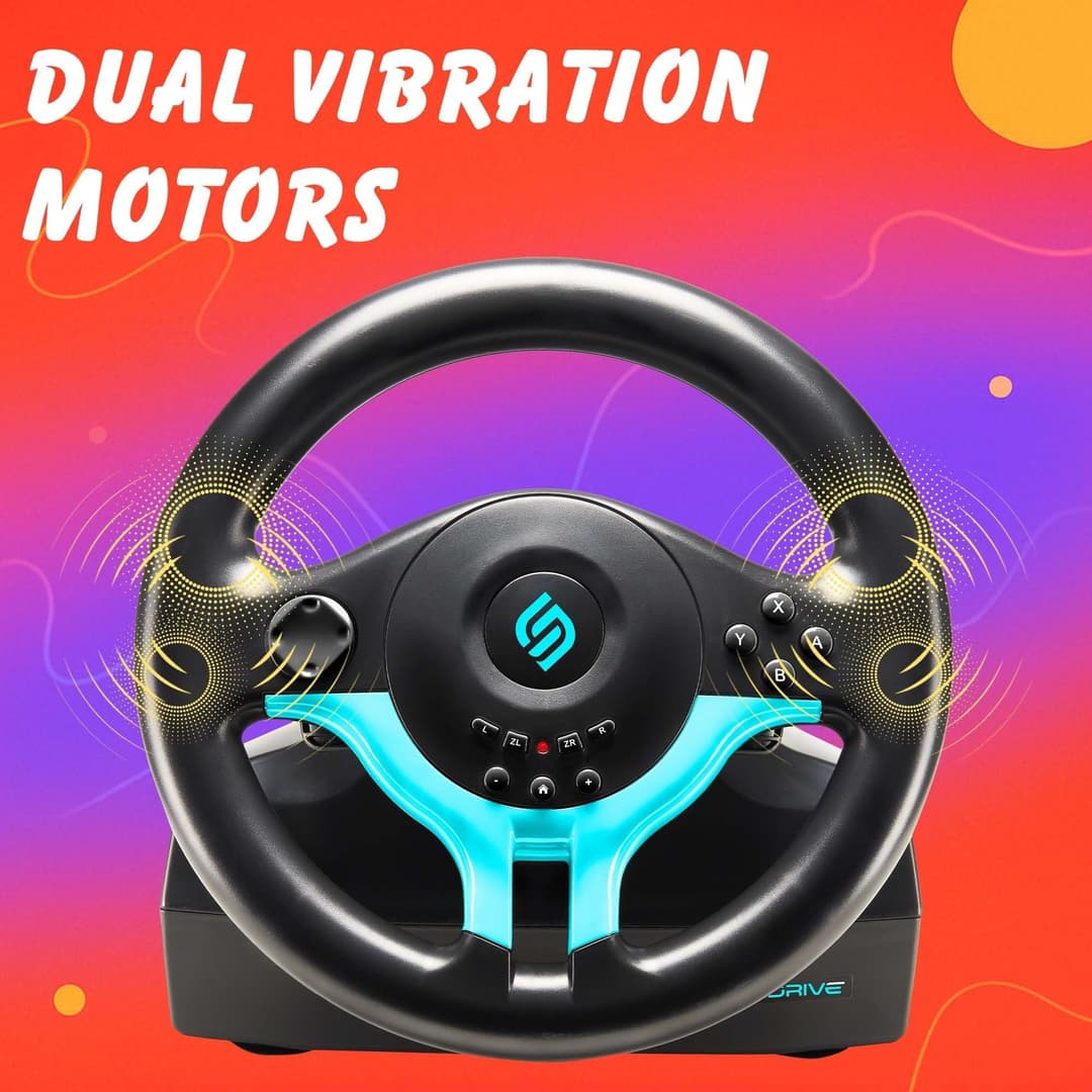 Subsonic Superdrive SV250-S Steering Wheel for Switch 2 & Switch Blue - Image 5