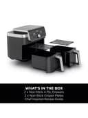 NINJA 6-in-1 DualZone XL DZ901UK 9.5L Dual Air Fryer 2 x 4.75L Drawers SYNC MATCH - Grey thumbnail 6