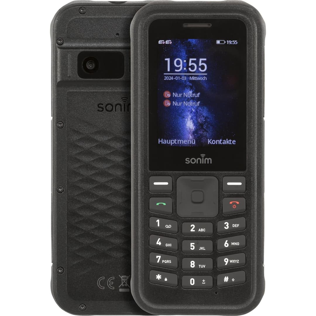Sonim XP100 4G Dual SIM Rugged Mobile Phone 128MB Storage X100 - Black - Image 1
