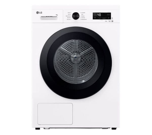 LG X10 Series ThinQ RHX1009NWK 9 kg Heat Pump Tumble Dryer - White - Image 1