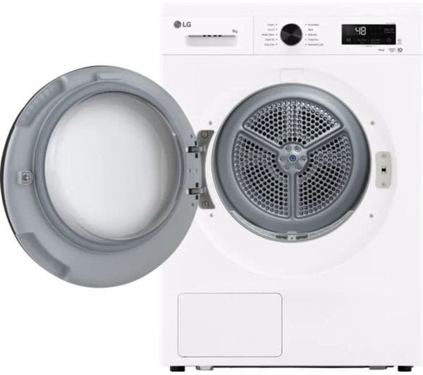 LG X10 Series ThinQ RHX1009NWK 9 kg Heat Pump Tumble Dryer - White - Image 2