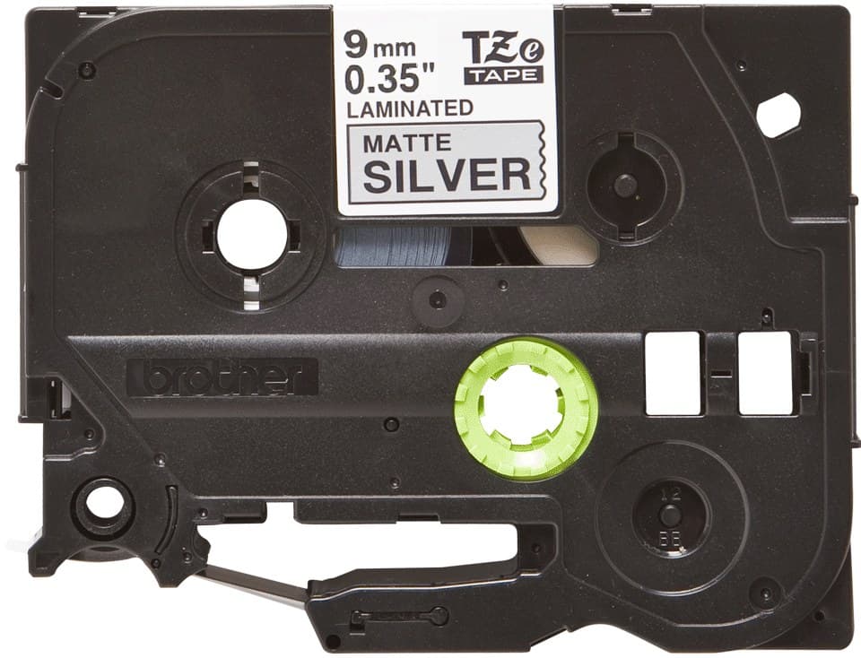 Brother TZE-M921 label-making tape Black on metallic - Image 1
