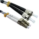 Cables Direct 0.5m OM1 Fibre Optic Cable, LC - ST (Multi-Mode) thumbnail 1
