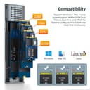 CoreParts MSUB3304 storage drive enclosure HDD/SSD enclosure Black thumbnail 3
