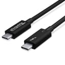 Plugable Technologies Thunderbolt 3 Cable 40Gbps Supports 100W (20V, 5A) Charging, 2.6ft / 80cm Thunderbolt-Certified USB C Compatible - Driverless thumbnail 1