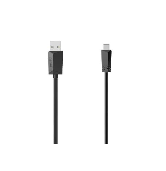 Hama 00074260 USB cable USB 2.0 1.5 m USB A Mini-USB B 0.48 Gbit/s Black - Image 1