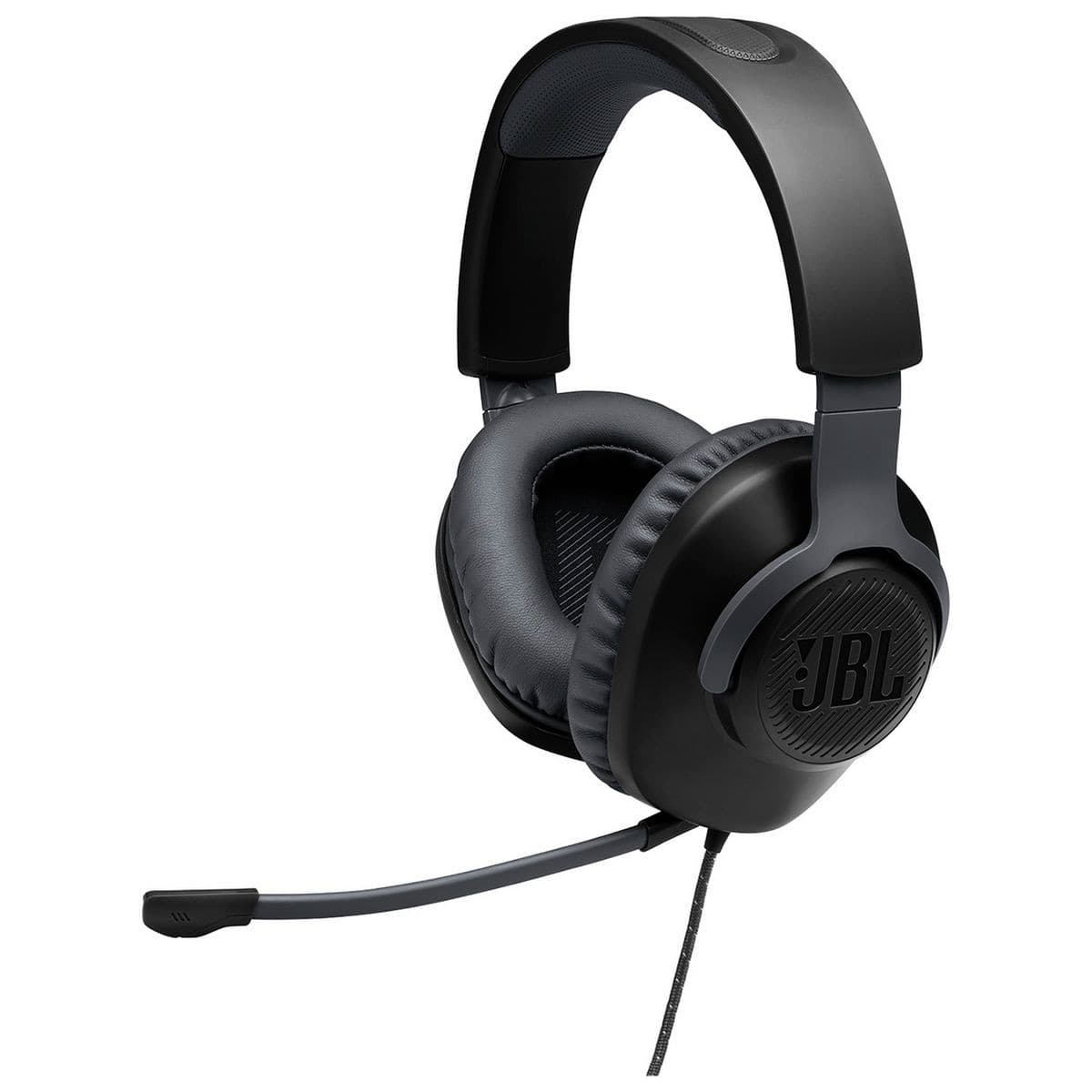 JBL Quantum 100 Wired Over-Ear Gaming Headset with Detachable Mic - PS4, PS5, Xbox, PC, Switch - Black