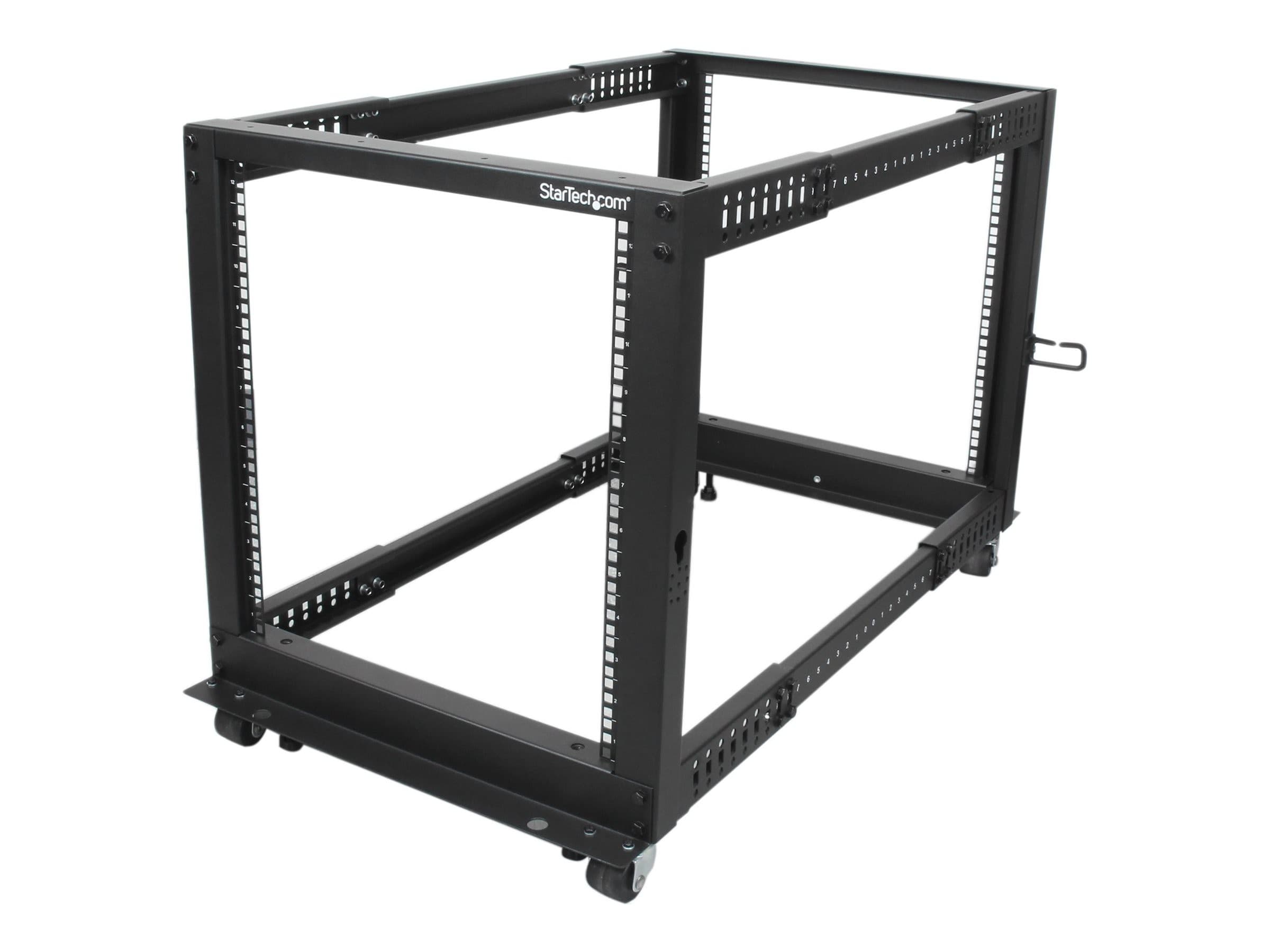 StarTech 12U 19" Open Frame Server Rack Black