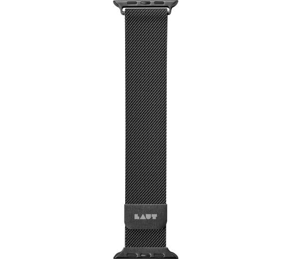 LAUT Apple Watch 38 / 40 mm Steel Loop Strap - Black, Small - Image 1