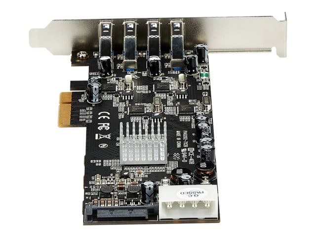 StarTech.com 4 Port USB 3.0 PCIe Card w/ 4 Dedicated Channels - UASP - USB 3.0 PCI Express Card Adapter - USB adapter - PCIe x4 - USB 3.0 x 4 - Image 2