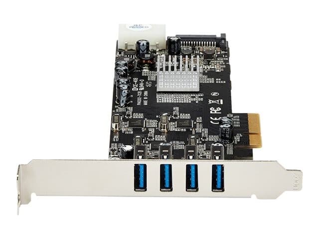 StarTech.com 4 Port USB 3.0 PCIe Card w/ 4 Dedicated Channels - UASP - USB 3.0 PCI Express Card Adapter - USB adapter - PCIe x4 - USB 3.0 x 4 - Image 4