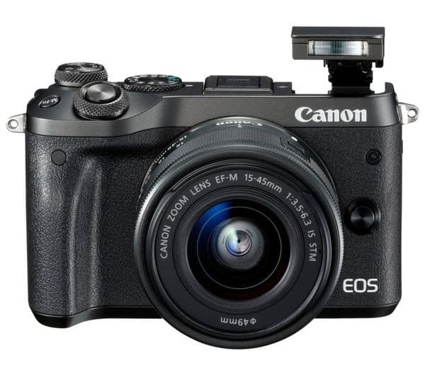 Canon EOS M6 Mirrorless Camera with EF-M 15-45mm f/3.5-6.3 IS STM Lens - Black - Image 7