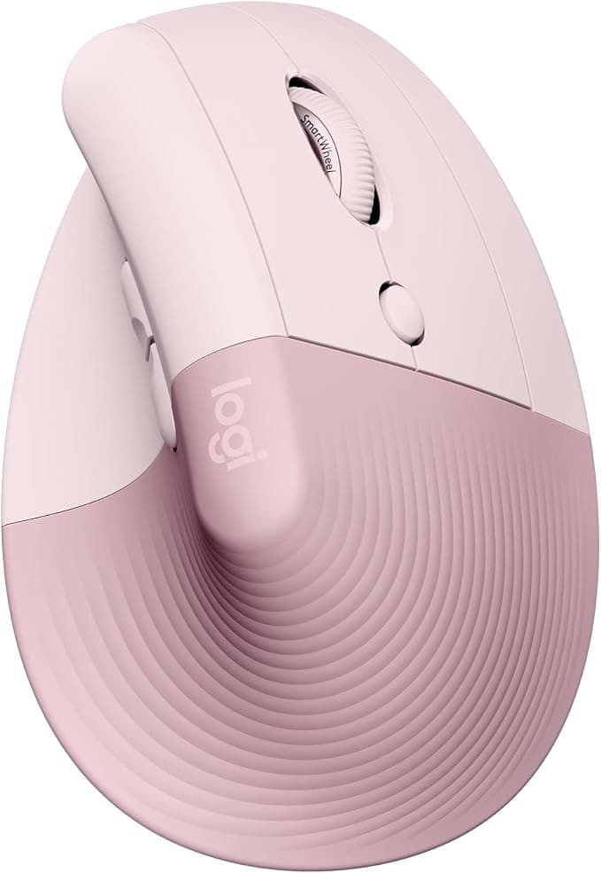 Logitech Lift Vertical Ergonomic Mouse - Rose - Image 1