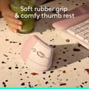 Logitech Lift Vertical Ergonomic Mouse - Rose thumbnail 3